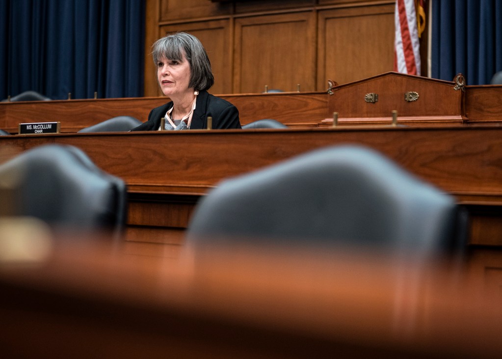 WASHINGTON, DC - JUNE 11: Chairwoman Rep. Betty McCollum (D-MN) questions witnesses on the Indian Health Service response to the Covid-19 pandemic during a House Committee on Appropriations Subcommittee on Interior, Environment, and Related Agencies hearing on June 11, 2020 in Washington, DC. (Photo by Sarah Silbiger/Getty Images)