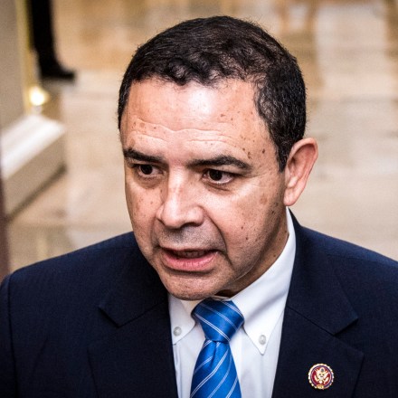 UNITED STATES - JUNE 27: Rep. Henry Cuellar, D-Texas, speaks with reporters outside of Speaker Pelosis office about the agreement to take up the Senate border bill on Thursday, June 27, 2019. (Photo By Bill Clark/CQ Roll Call)