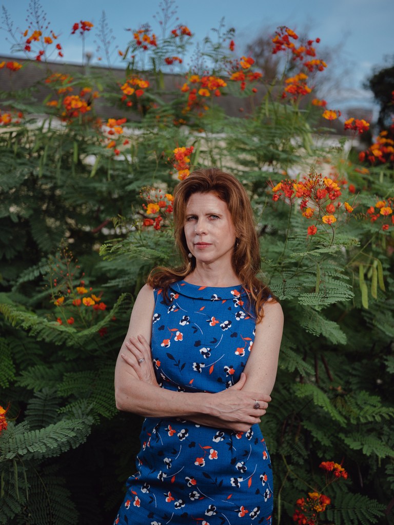 Sarah Frazier, Charles Raby’s attorney, posed for a portrait at her office in Houston, Texas on September 2, 2021.